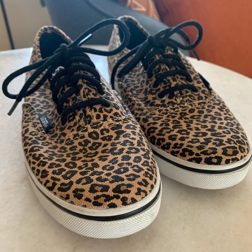 Cheetah print vans